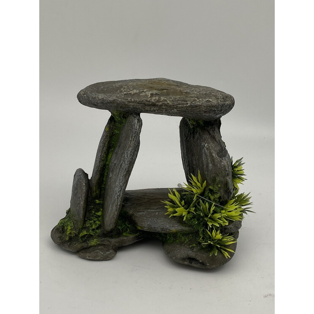 6" x‎ 5.5" Balancing Rock Ruins Formation Fish Aquarium Decor - New